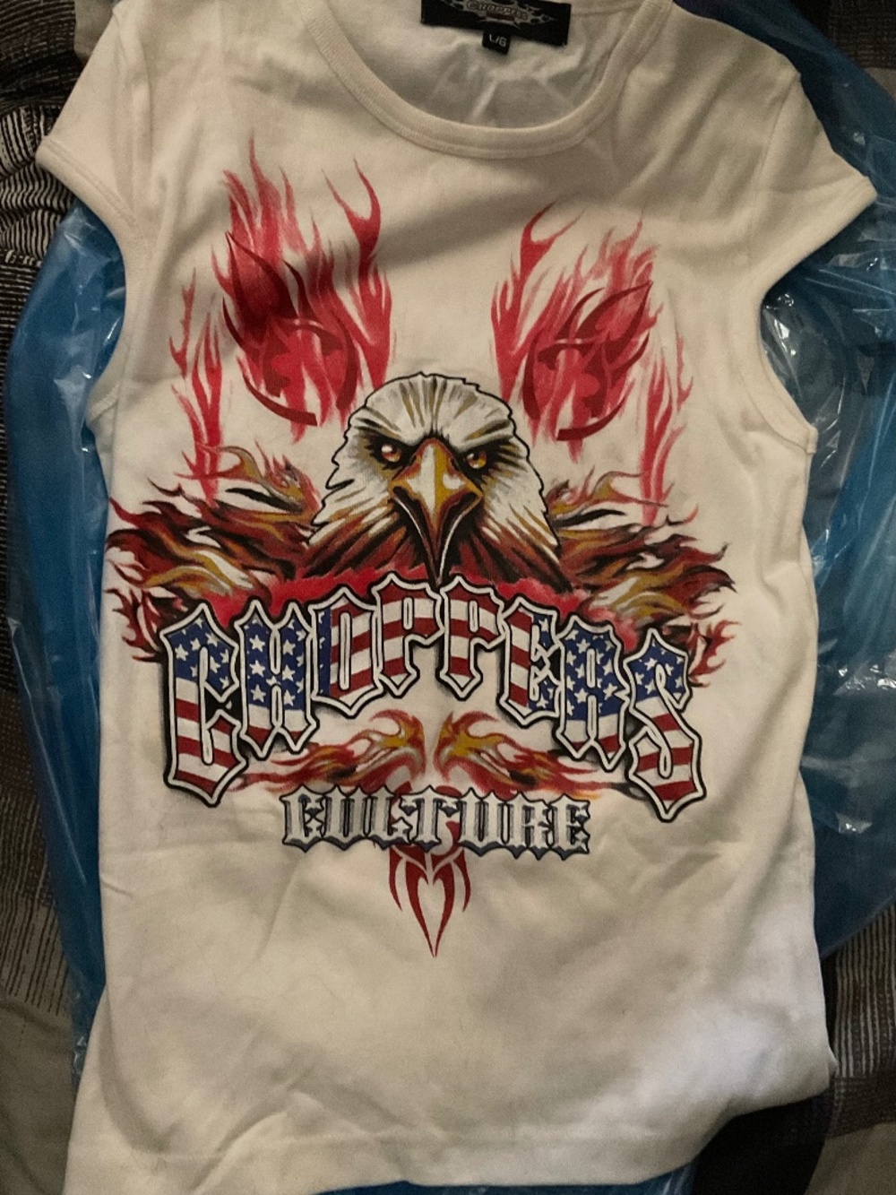 VINTAGE TSHIRT  NEW NO TAGS by  CHOPPERS  SIZE  L